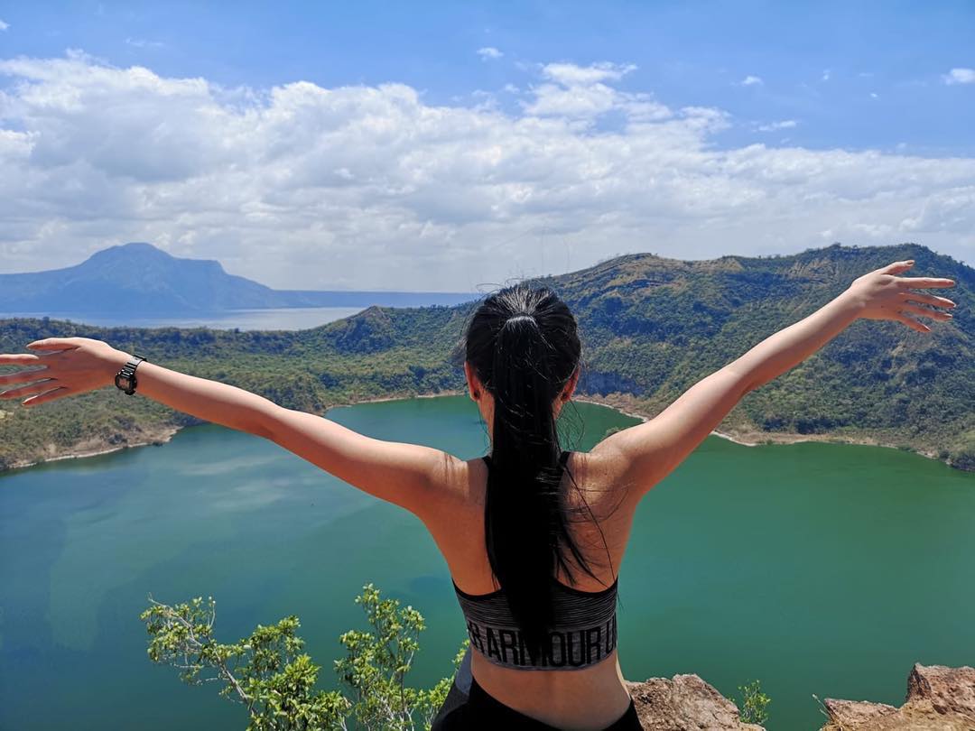 Taal Volcano tour visitor photo